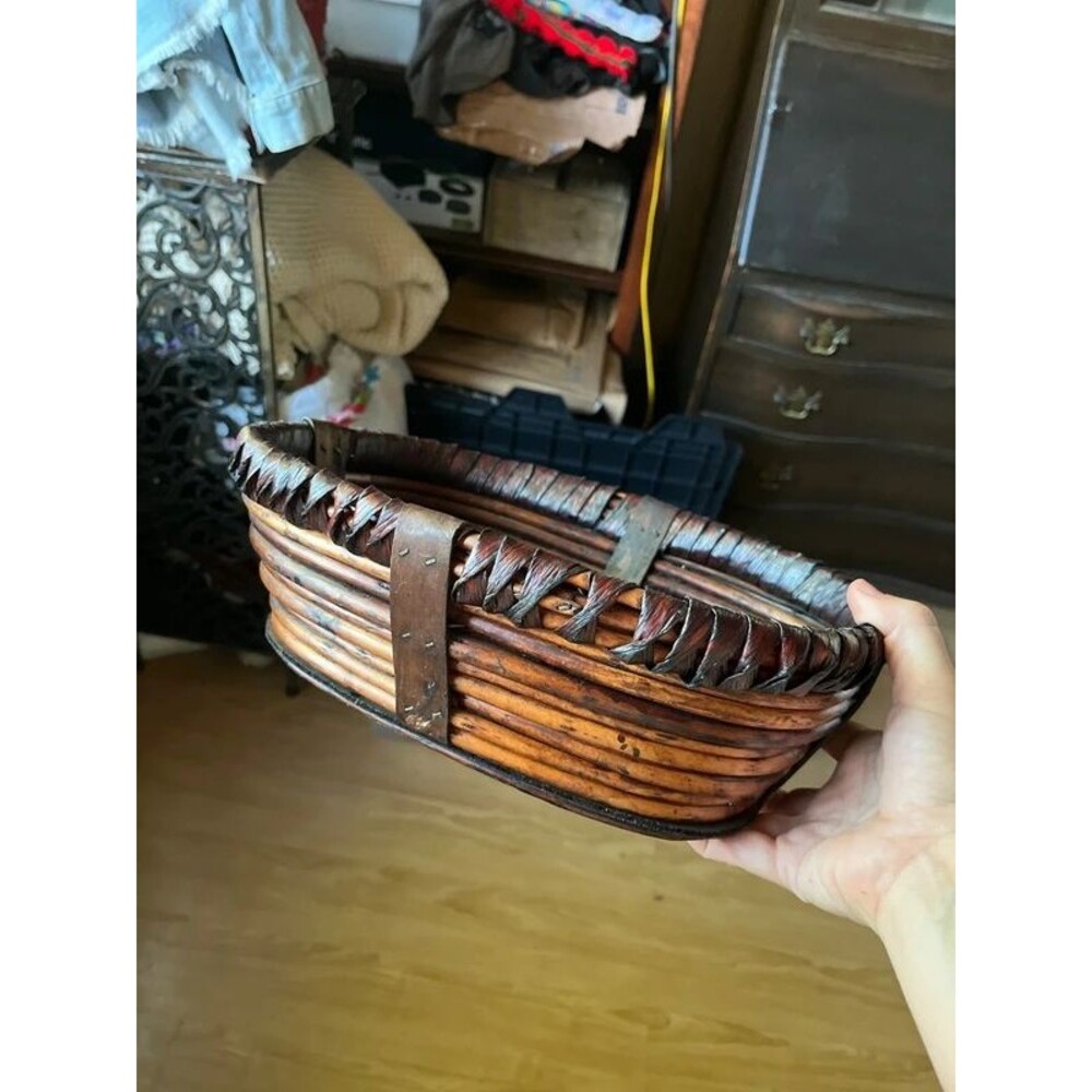 Fall autumn small Wicker basket